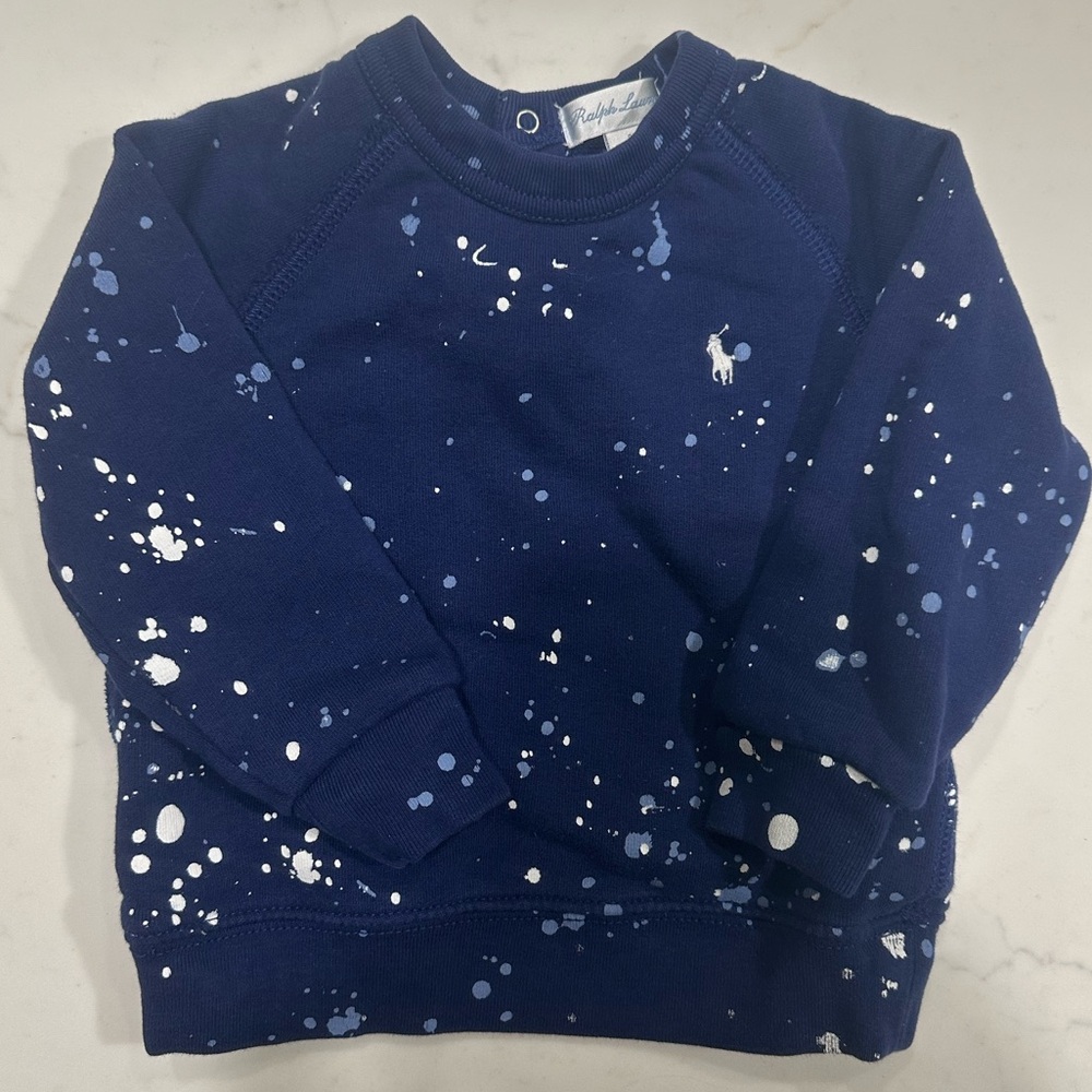 Ralph Lauren Baby Splatter Paint Sweatshirtt